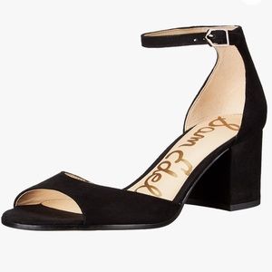 Sam Edelman Susie Black Suede Sandal Block Heel